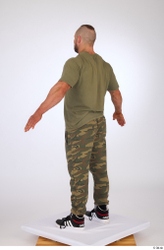 Whole Body Man White Casual Muscular Athletic Standing Studio photo references